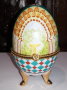 Порцеланово яйце в стил Феберже , снимка 1 - Декорация за дома - 44737275