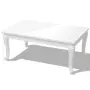 vidaXL Маса за кафе, 100x60x42 cм, силен гланц, бяла, снимка 1