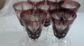 Кристални  чаши цветен френски кристал , снимка 16