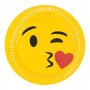 Еможи Emoji емотикони смайли 10 бр парти чинии чинийки, снимка 1 - Чинии - 29234885