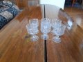 Стари стъклени чаши Хрусталь, снимка 3