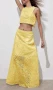 Нов жълт комплект пола и топ , снимка 2