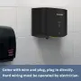 AIKE Компактен Сушилник за ръце , висока скорост 1400 W Безконтактен – Черен, снимка 2