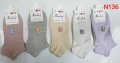 Дамски чорапи различни с меченце N136, 10 броя в пакет, снимка 1 - Дамски чорапи - 40089771