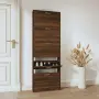 vidaXL Шкаф за обувки, кафяв дъб, 59x17x169 см, инженерно дърво(SKU: 342517), снимка 2