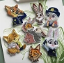 Зоотопия Зоотрополис Zootropolis емблема апликация бродерия за дреха дрехи самозалепваща се нашивка, снимка 1