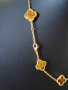 Златно дамско колие с 10 детелини от тигрово око, Van Cleef & Arpels, снимка 5