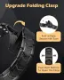 Jeracol Magnetic Bracelet за мъже – магнитна гривна от титанова стомана, 3 реда магнити, сгъваем, снимка 4