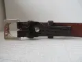 Нов италиански колан от естествена кожа, 126 см, снимка 3