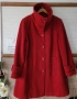 Тъмно червено палто Италия кашмир и вълна , снимка 9