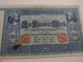 Райх банкнота - Германия - 100 марки / 1910 година рядка Имперска банкнота с червен печат- 17948, снимка 6
