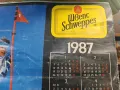 Стар рекламен календар на Швепс 1987 г, снимка 4