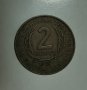 Британски Източни Кариби 2 цента 1957 година   е83
