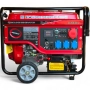 Трифазен бензинов генератор за ток за къща 9,5 KW, AVR,Червен, Преносим, снимка 1