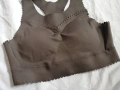 HKMX дамско спортно бюстиe р-р S в сив цвят; с подплънки, снимка 2