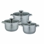Комплект тенджери от неръждаема стомана Bohmann, Класика и удобство за всяка кухня (6 ждаема стомана, снимка 2