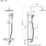 Душ система с термостатен смесител FTF5142CBUMI, снимка 3