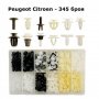 Крепежни елементи и щипки за Peugeot,Citroen W141, 345-бр, снимка 1 - Аксесоари и консумативи - 31680792