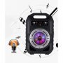 Преносима Bluetooth караоке тонколона с дръжка и цветомузика CS1, снимка 4