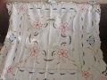 Нова покривка рязана бродерия 120/120см., снимка 1