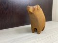 Скандинавска ръчно изработена дървена фигура мечка, снимка 1