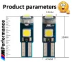 10 бр. малки габаритни крушки за арматурно табло T5 3SMD LED супер ярък 3030 LED вътрешно осветление, снимка 7
