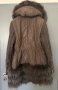 Зимно яке с естествен косъм, размер S, снимка 2
