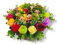 Ратанова кашпа с 15 броя ароматни сапунени рози , снимка 8