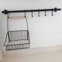 Ретро кухненски комплект със закачалка и кош, снимка 2