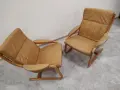 Скандинавски кресла, естествена кожа Д413, снимка 9