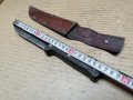 Стар Кован Нож Със Стара Кожена Кания. , снимка 7