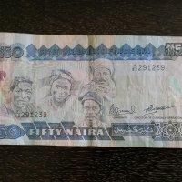 Банкнота - Нигерия - 50 наира | 1991г., снимка 1 - Нумизматика и бонистика - 29769829