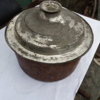 Медна тенджара, снимка 1 - Антикварни и старинни предмети - 31373704