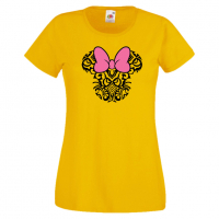 Дамска тениска Minnie Head 4 Подарък,Изненада,Рожден ден,, снимка 10 - Тениски - 36530131