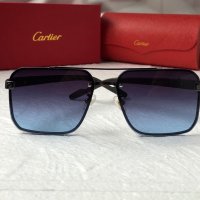 Cartier висок клас мъжки слънчеви очила с дървени дръжки, снимка 2 - Слънчеви и диоптрични очила - 42765597