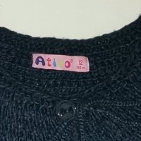 Аvito тъмно синя жилетка, вълна и акрил – 12 години, 152см, снимка 3 - Детски пуловери и жилетки - 34426316