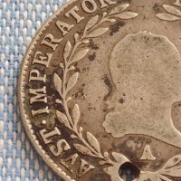 Сребърна монета 20 кройцера 1818г. Франц първи Виена Австрийска империя 12215, снимка 3 - Нумизматика и бонистика - 42915123