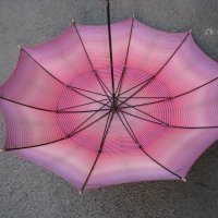 Ретро чадър зонт, снимка 2 - Антикварни и старинни предмети - 30284122