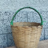 Плетена кошница от ленти дърво изключително здрава, снимка 7 - Декорация за дома - 39435933