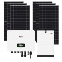 Трифазна автономна соларна система 5kW + 5.12 kwh литиева батерия - High-Voltage, снимка 1 - Друга електроника - 39318513