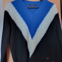 пуловер XS, oversized, снимка 1 - Блузи с дълъг ръкав и пуловери - 34315754