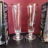 Комплект юбилейни чаши WARSTEINER със златни декорации, снимка 1 - Други ценни предмети - 39223823