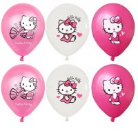 Hello Kitty Коте Кити Обикновен надуваем латекс латексов балон парти, снимка 3 - Други - 23834923
