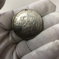 Нидерландия 2½ гулдена, 1939 монета, снимка 2 - Нумизматика и бонистика - 38403333