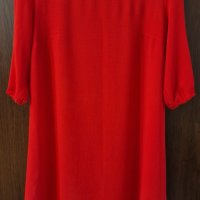 Копринена червена рокля, снимка 1 - Рокли - 37506447