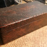 дървена пирографирана кутия антика, снимка 4 - Антикварни и старинни предмети - 38353973