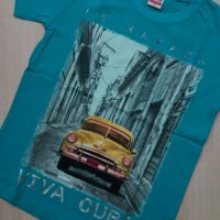 Светлосиня тениска Хавана за възраст 10-11год., за ръст 134см, снимка 1 - Детски тениски и потници - 29487158