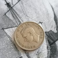 Монета - Великобритания - 2 шилинга | 1947г., снимка 2 - Нумизматика и бонистика - 42136372