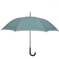 Дъждовен чадър-бастун Автоматичен Veraman White Shapes Lines 86 см, снимка 2 - Други - 42875655