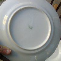 Стара българска порцеланова чиния за основно ястие, снимка 2 - Други ценни предмети - 39393242